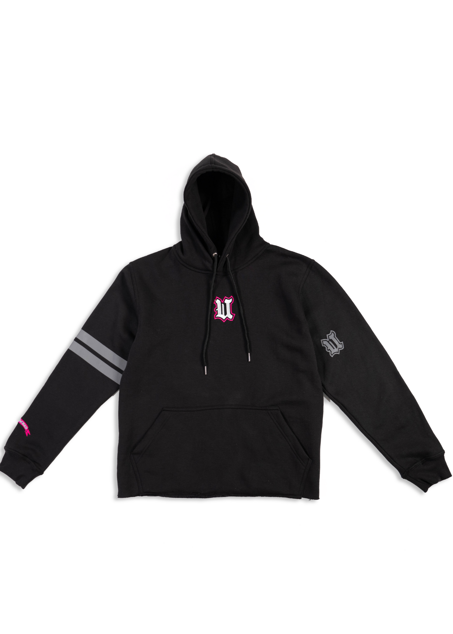 DCDCT Black Hoodie Flat Lay Front View